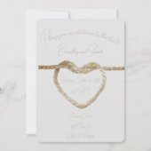 Stropdas de knoop- huwelijksuitnodiging kaart (Voorkant)