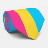 Stropdas de knoop met trots: Pansexual Stropdas (Opgerold)