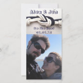 Stropdas de knoop Save the Date (Voorkant)