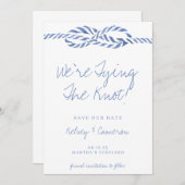 Stropdas de knoop sparen de Datum Save The Date (Voorkant / Achterkant)