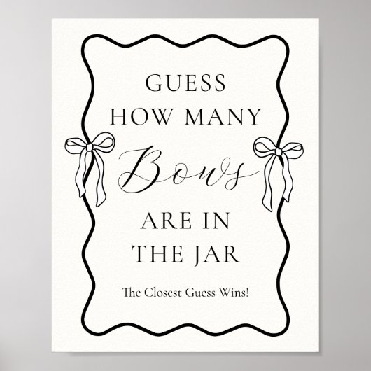 Stropdas de knoop Vrijgezellenfeest Raad hoeveel b Poster (Voorkant)