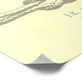 Stropdas de Knot Persoonlijke afdruk Poster (Hoek)
