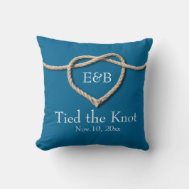 Stropdas de Knot Turquoise Wedding Pillow Kussen