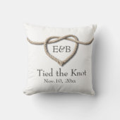 Stropdas de Knot Wedding Pillow Kussen (Voorkant)