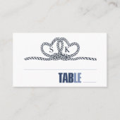 Stropdas De Knot Wedding Table Blue ID678 Plaatskaartje (Voorkant)