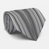 Stropdas Diamond Stretch - grijs (Opgerold)