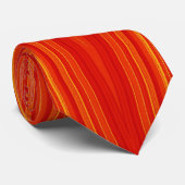 Stropdas Diamond Stretch - Oranje (Opgerold)
