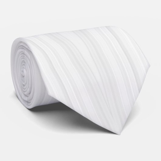 Stropdas Diamond Stretch - wit (Opgerold)