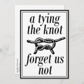 Stropdas die de knoop vastbindt bespaart de datum kaart (Voorkant / Achterkant)