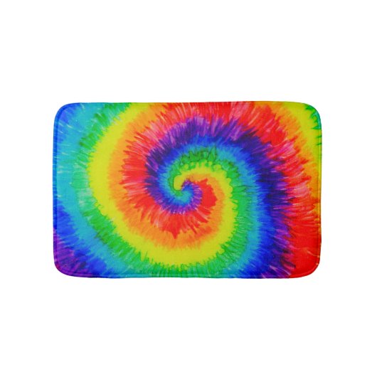 Stropdas Die Rainbow in Alcohol Ink Badmat (Voorkant)