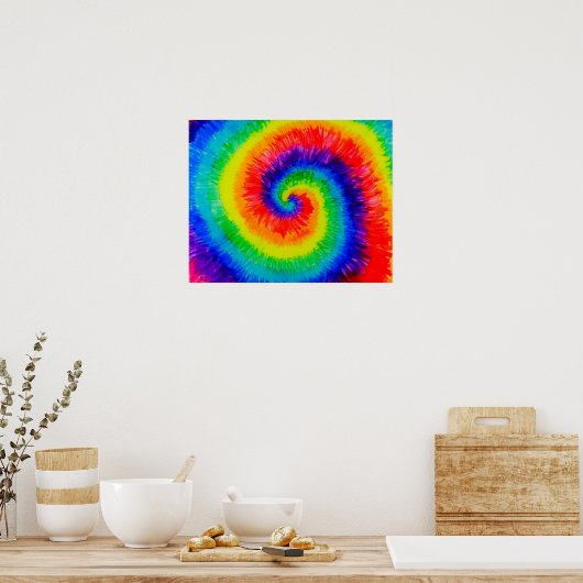 Stropdas Die Rainbow in Alcohol Ink Poster (Keuken)