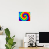 Stropdas Die Rainbow in Alcohol Ink Poster (Thuiskantoor)