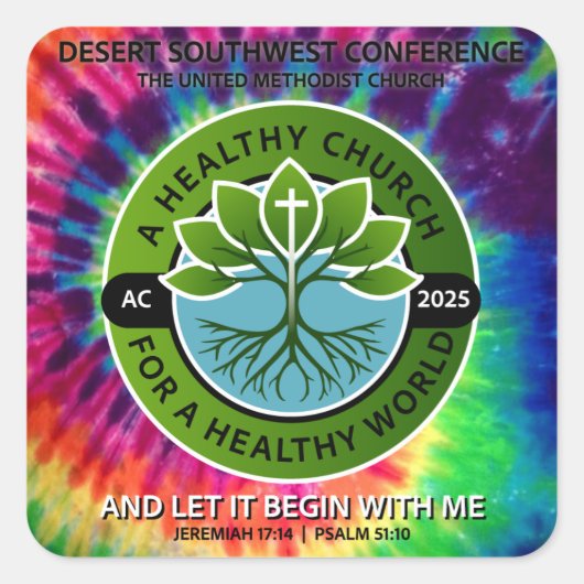 STROPDAS-DIE-STICKER VIERKANTE STICKER (Voorkant)