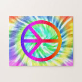 Stropdas die vredesgebarentaal ontwerpt puzzel legpuzzel (Horizontaal)