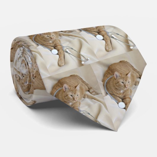 stropdas dierenartsen (Opgerold)