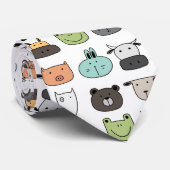 Stropdas - Dierengezichten (Opgerold)