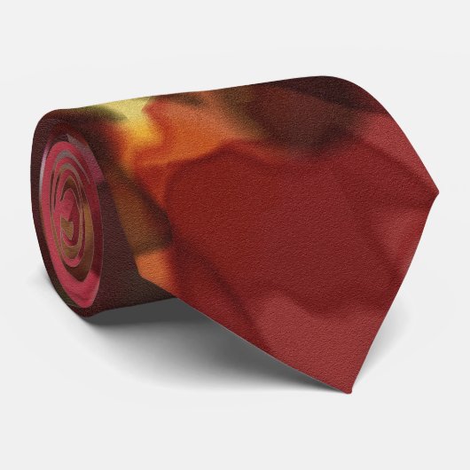 Stropdas, digitale Waterverf bloemen Stropdas (Opgerold)