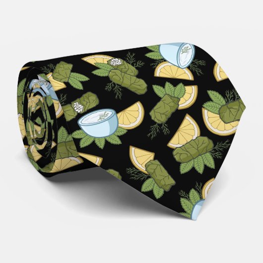 Stropdas Dolmadakia Pattern (Opgerold)