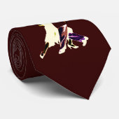 stropdas donker abstract paar (Opgerold)