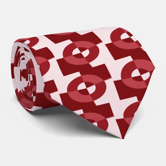 Stropdas Doughnut - Rood (Opgerold)