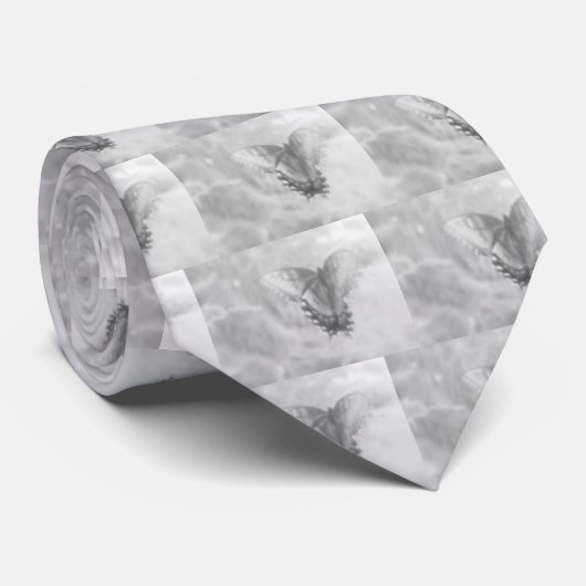 Stropdas - Dreamweaver Butterfly - Grijs (Opgerold)