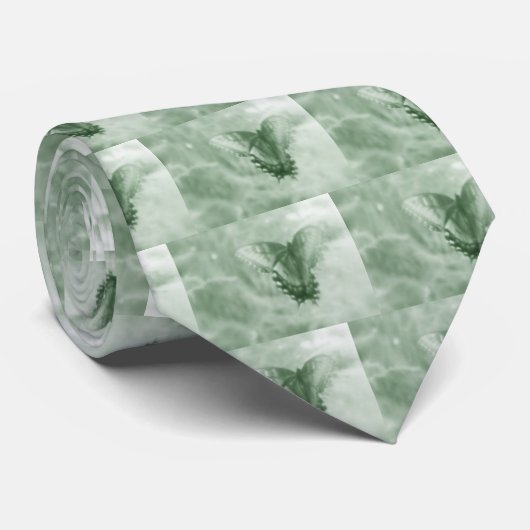 Stropdas - Dreamweaver Butterfly - Moss (Opgerold)