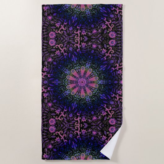 Stropdas-Dy Tapestry Mandala Strandlaken (Voorkant)