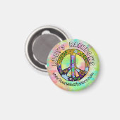 Stropdas-Dye Art en Bohemen Appreal Business Magneet (Voorkant / Achterkant)