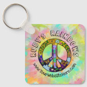 Stropdas-Dye Art en Bohemen Appreal Business Sleutelhanger (Voorkant)