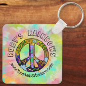 Stropdas-Dye Art en Bohemen Appreal Business Sleutelhanger (Achterkant)