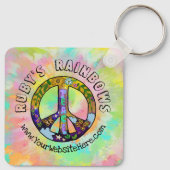 Stropdas-Dye Art en Bohemen Appreal Business Sleutelhanger (Achterkant)