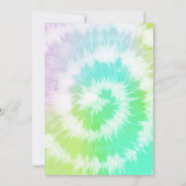 Stropdas-Dye Birthday Party Girl Rainbow Sleepover Kaart (Achterkant)