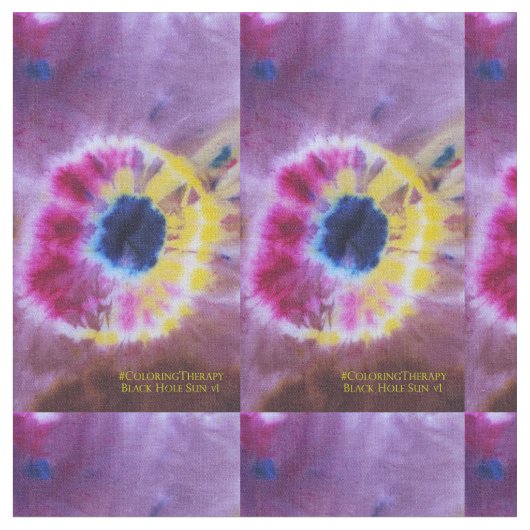 Stropdas-Dye Black Hole Sun #1 stof (Close Up)