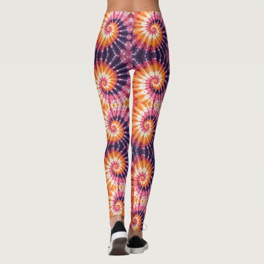 Stropdas-Dye Boho Style Leggings (Achterkant)