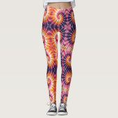 Stropdas-Dye Boho Style Leggings (Voorkant)