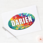 Stropdas-Dye Darien, CT Sticker (Envelop)