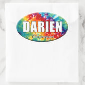 Stropdas-Dye Darien, CT Sticker (Tas)