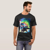 Stropdas-Dye Dinosaur Space Galaxy Dinosaurs Rainb T-shirt (Voorkant volledig)