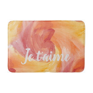 Stropdas-Dye Flame Red Oranje Painterly Love Water Badmat