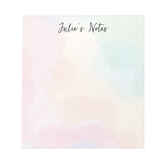 Stropdas-Dye Gepersonaliseerd Notitieblok (Voorkant)