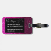 Stropdas-Dye Glitter Rainbow Cloud Cartoon Kinder  Bagagelabel (Achterkant horizontaal)