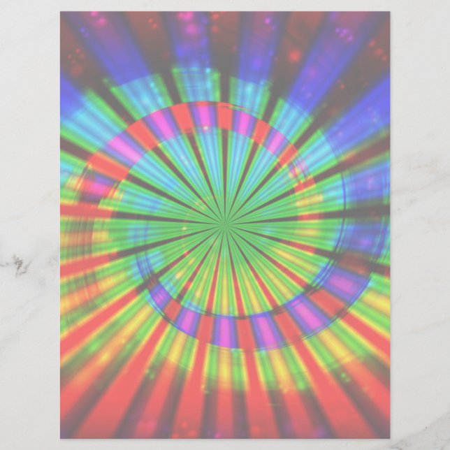 Stropdas-Dye Groovy Rainbow (Voorkant)