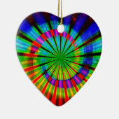 Stropdas-Dye Groovy Rainbow Keramisch Ornament (Rechts)