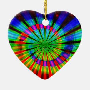Stropdas-Dye Groovy Rainbow Keramisch Ornament