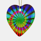 Stropdas-Dye Groovy Rainbow Keramisch Ornament (Links)