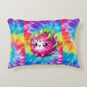 Stropdas-Dye Happy Dragon Fruit Accent Kussen (Voorkant)