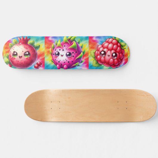 Stropdas-Dye Happy Dragon Fruit Persoonlijk Skateboard (Horizontaal)