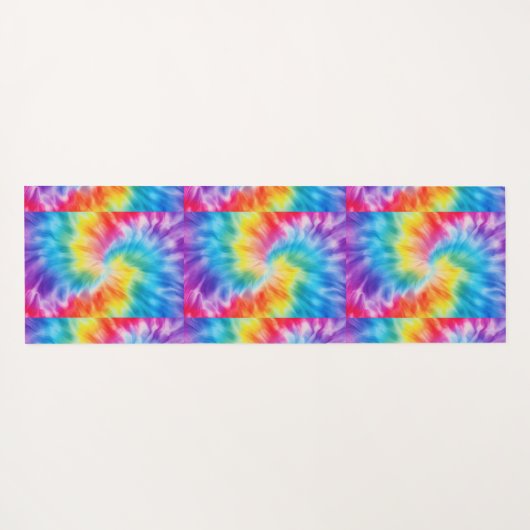 Stropdas-Dye Happy Dragon Fruit Yogamat (Achterkant (horizontaal))