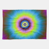 Stropdas-Dye in Blue Pink Yellow Kitchen Towel Theedoek (Horizontaal)