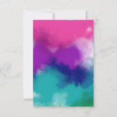 Stropdas-Dye kleurrijke verjaardagsfeestje Kaart (Achterkant)